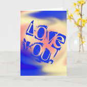 愛して!カード カード (黄色い花)