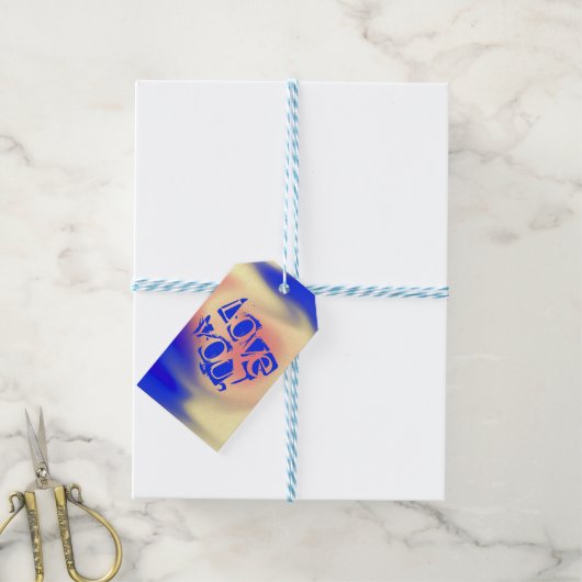 愛して！ ギフトタグ (より糸付き)