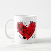 愛して コーヒーマグカップ (左)