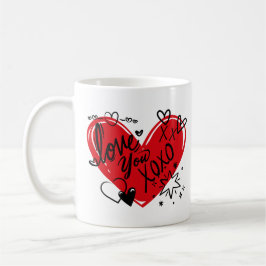 愛して コーヒーマグカップ