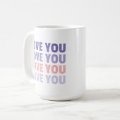 愛して コーヒーマグカップ (正面左)