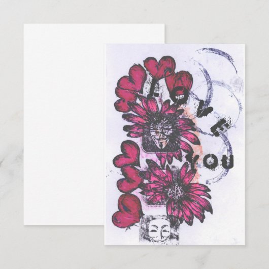 愛して サンキューカード (正面/裏面)