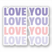 愛して シール (正面)