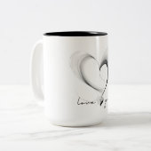 愛して ツートーンマグカップ (正面左)