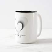 愛して ツートーンマグカップ (正面右)