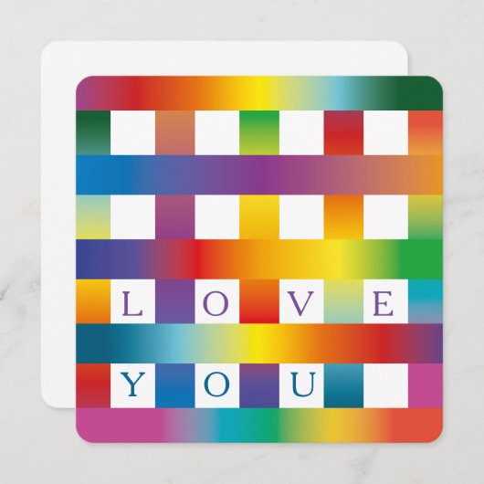 愛して 招待状 (正面/裏面)