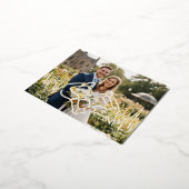 愛して 箔招待状ポストカード (回転した状態)