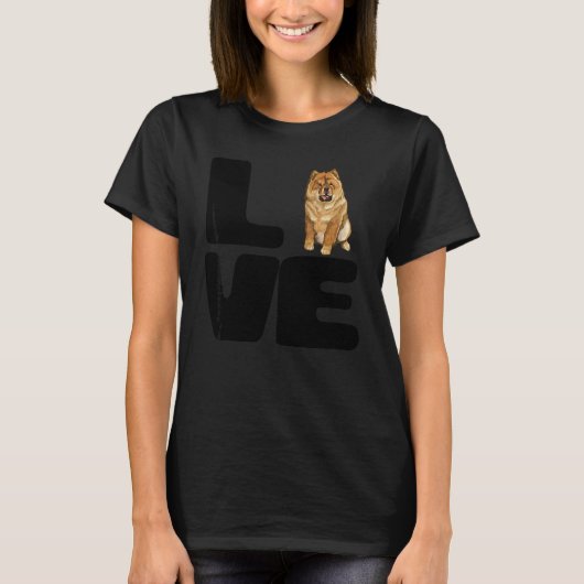 愛しのチャウチャウ犬 Tシャツ (正面)