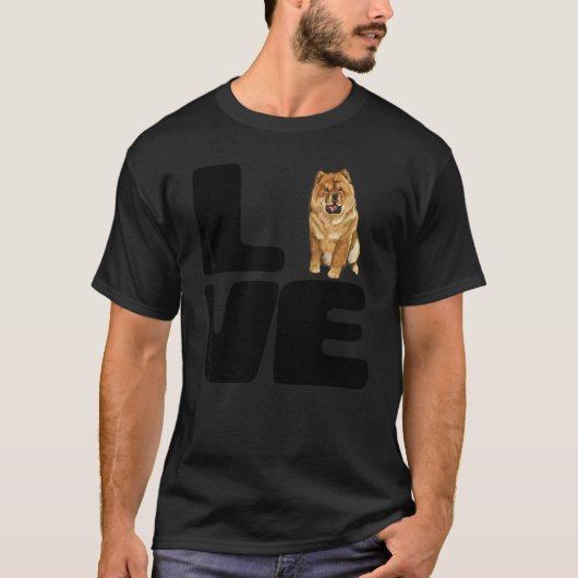 愛しのチャウチャウ犬 Tシャツ (正面)