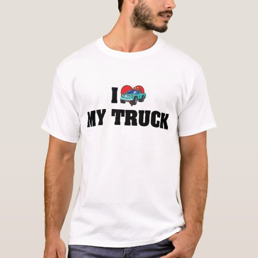 愛しのハートマイトラック - トラック好き Tシャツ (正面)