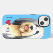 愛しのビアデッド・コリー iPhoneケース (裏面横)
