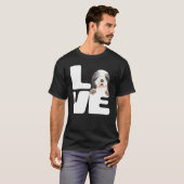 愛しのビアデッド・コリー Tシャツ (正面フル)