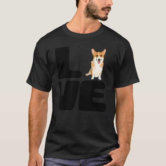 愛しのペンブロークウェルシュコーギー犬 Tシャツ (正面)