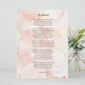 「愛しの人へ」ウェディングポエム 招待状 (スタンド正面)
