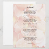 「愛しの人へ」ウェディングポエム 招待状 (正面/裏面)
