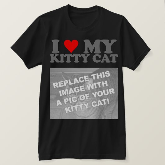 愛しの子猫 Tシャツ (デザイン正面)