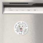 愛しの白い保護犬(レスキュー・ドッグ) マグネット (インサイチュ (食洗機))