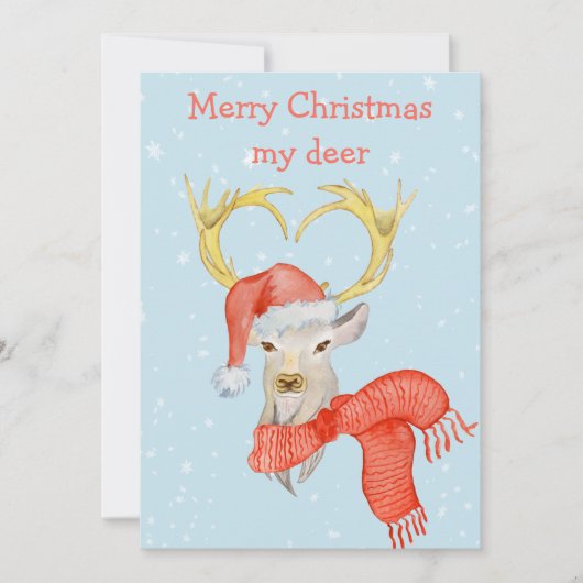 愛しの鹿ちゃんと楽しいホリデーシーズン シーズンカード (正面)