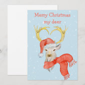愛しの鹿ちゃんと楽しいホリデーシーズン シーズンカード (正面/裏面)