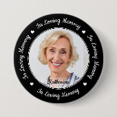 愛しエレガントて思い出すカスタム写真記念 缶バッジ (正面)