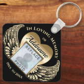 愛しカスタムた記憶のハートで記念撮影 キーホルダー (裏面)