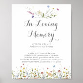 愛しカラフルた記憶のサインの優美な野生の花 ポスター (正面)