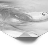 愛しシンプルた人を思い出すモノクロフォト ポスター (角)