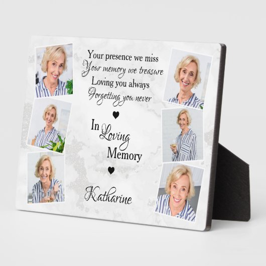 愛しパーソナライズされたて思い出した記念写真6 フォトプラーク (側面)