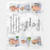 愛しパーソナライズされたて思い出した記念写真6 フリースブランケット (正面)