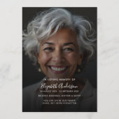 愛しモダンた思い出の葬儀のスクリプトと写真 プログラム (正面)