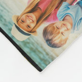 愛しモダンてるノンナ家族写真のコラージュ逃げ フリースブランケット (角)