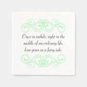 愛し与えておとぎ話の引用文 スタンダードカクテルナプキン (正面)