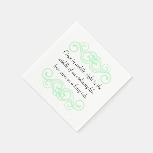 愛し与えておとぎ話の引用文 スタンダードカクテルナプキン (角)