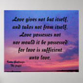 愛し与えてはいけど自分のポスター ポスター (正面)