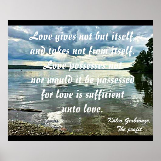 愛し与えてはいけど自分のポスター ポスター (正面)