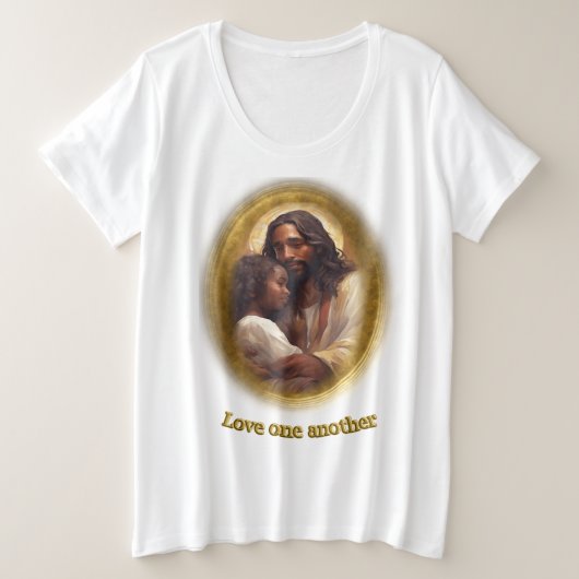 愛し合いながら愛し合う プラスサイズTシャツ (デザイン正面)