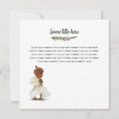 愛し合うアコーンのエルフが登場する結婚式の招待状 招待状 (裏面)