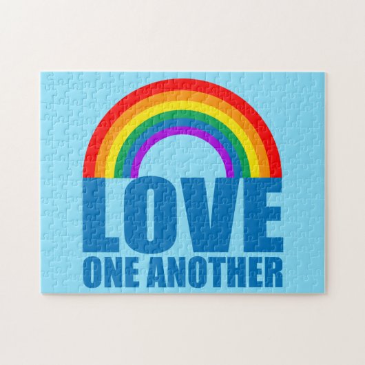 愛し合うキリス感動的ト教の詩 ジグソーパズル (横)