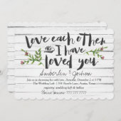 愛し合うブライダル 招待状 (正面/裏面)