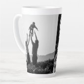 愛し合うヨハネ13:34パーソナライズされたラテマグカップ カフェラテマグ (左アングル)