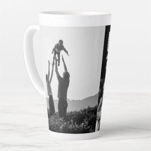 愛し合うヨハネ13:34パーソナライズされたラテマグカップ カフェラテマグ (左アングル)