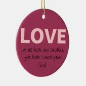 愛し合う別のオーナメント セラミックオーナメント (右)