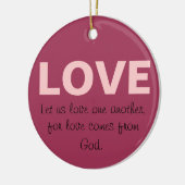 愛し合う別のオーナメント セラミックオーナメント (左)