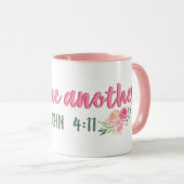 愛し合う別の聖なる書物、 経典//聖書の聖句 マグカップ (正面右)