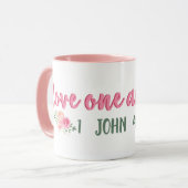 愛し合う別の聖なる書物、 経典//聖書の聖句 マグカップ (正面左)