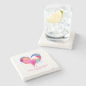 愛し合う別の聖書の聖句ヨハネ1334 ストーンコースター (横)