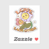 愛し合う | お洒落フローラデザイン シール (シート)