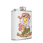 愛し合う | お洒落フローラデザイン フラスク (右)