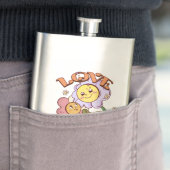 愛し合う | お洒落フローラデザイン フラスク (インサイチュ)