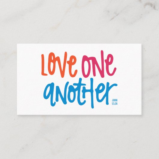 愛し合う 名刺 (正面)